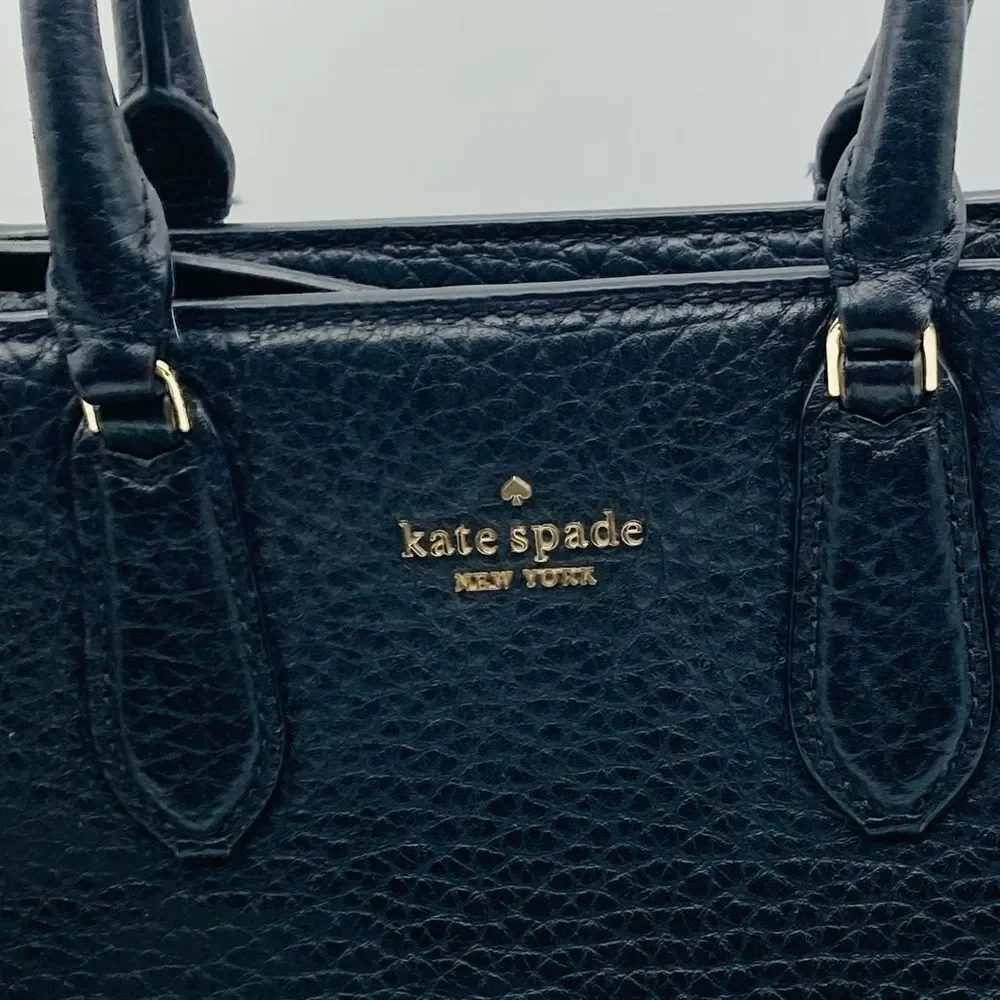 Kate Spade New York Leighton Pebble Leather Satchel Handbag Shoulder Bag